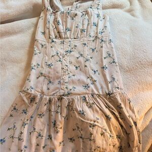 Wild Fable Cream Floral Kids Dress